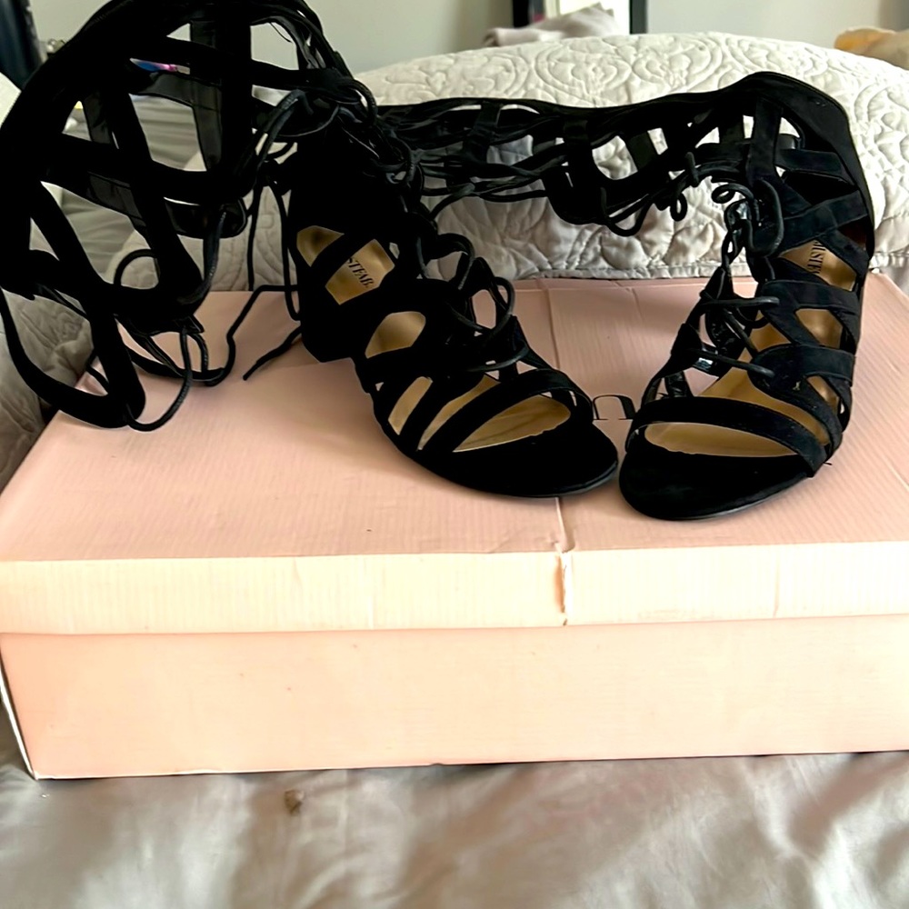 Black sandal gladiator size 11